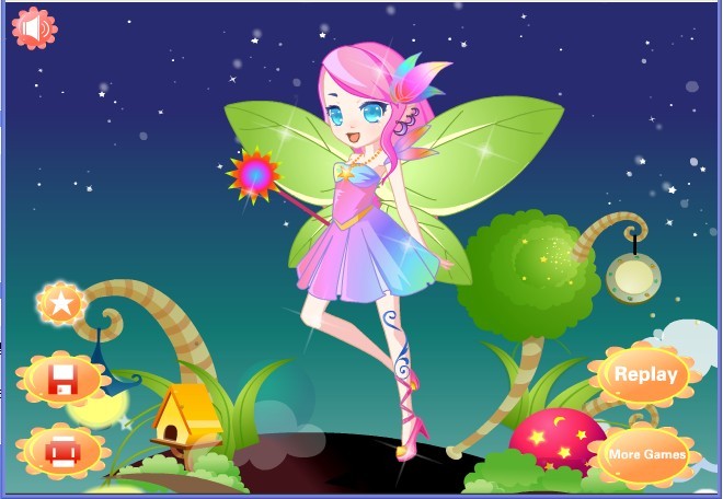 Beautiful fairy dress up